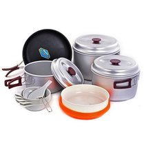 Набір туристичного посуду Kovea KSK-WY78 Silver 78, silver, Набори посуду, Титан